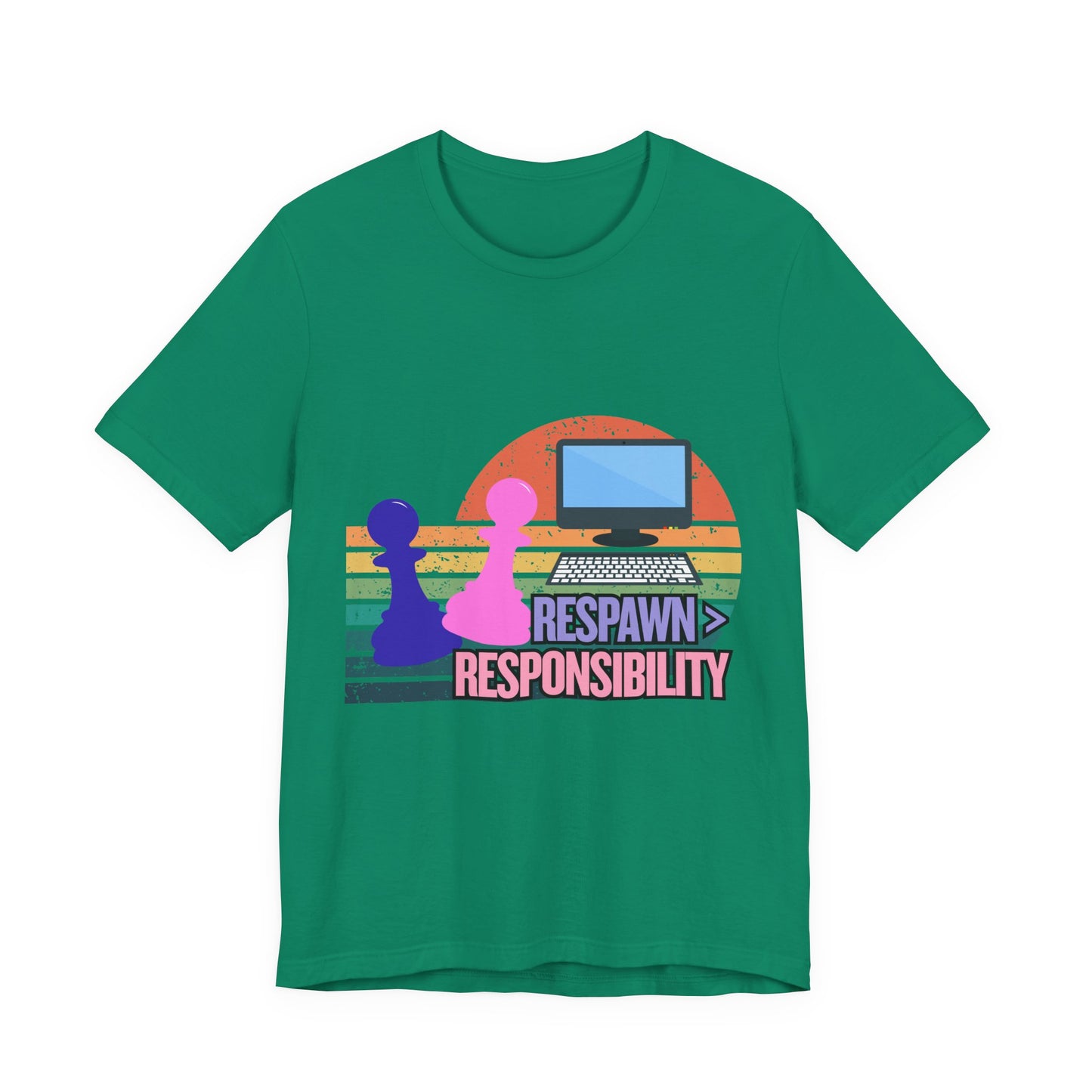 Retro Gaming Tee - Respawn Responsibility T-Shirt for Gamers, Unisex Short Sleeve Jersey, Fun Gift for Birthdays, Holidays, Casual [...]