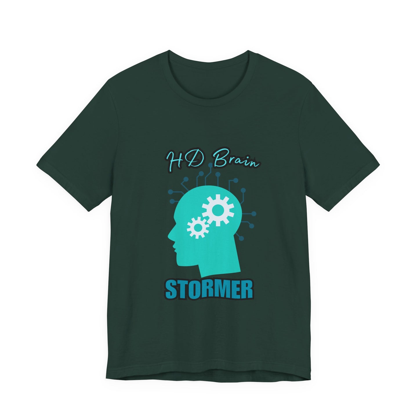 HD Brain Stormer Tee, Funny Unisex T-Shirt, Gift for Tech Lovers, Unique Geeky Apparel, Casual Brainstorming Shirt
