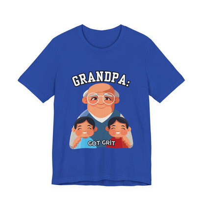 Grandpa Got Grit Tee, Funny Grandpa Shirt, Father's Day Gift, Family Reunion T-Shirt, Cute Gift for Grandpas, Unisex Graphic Tee