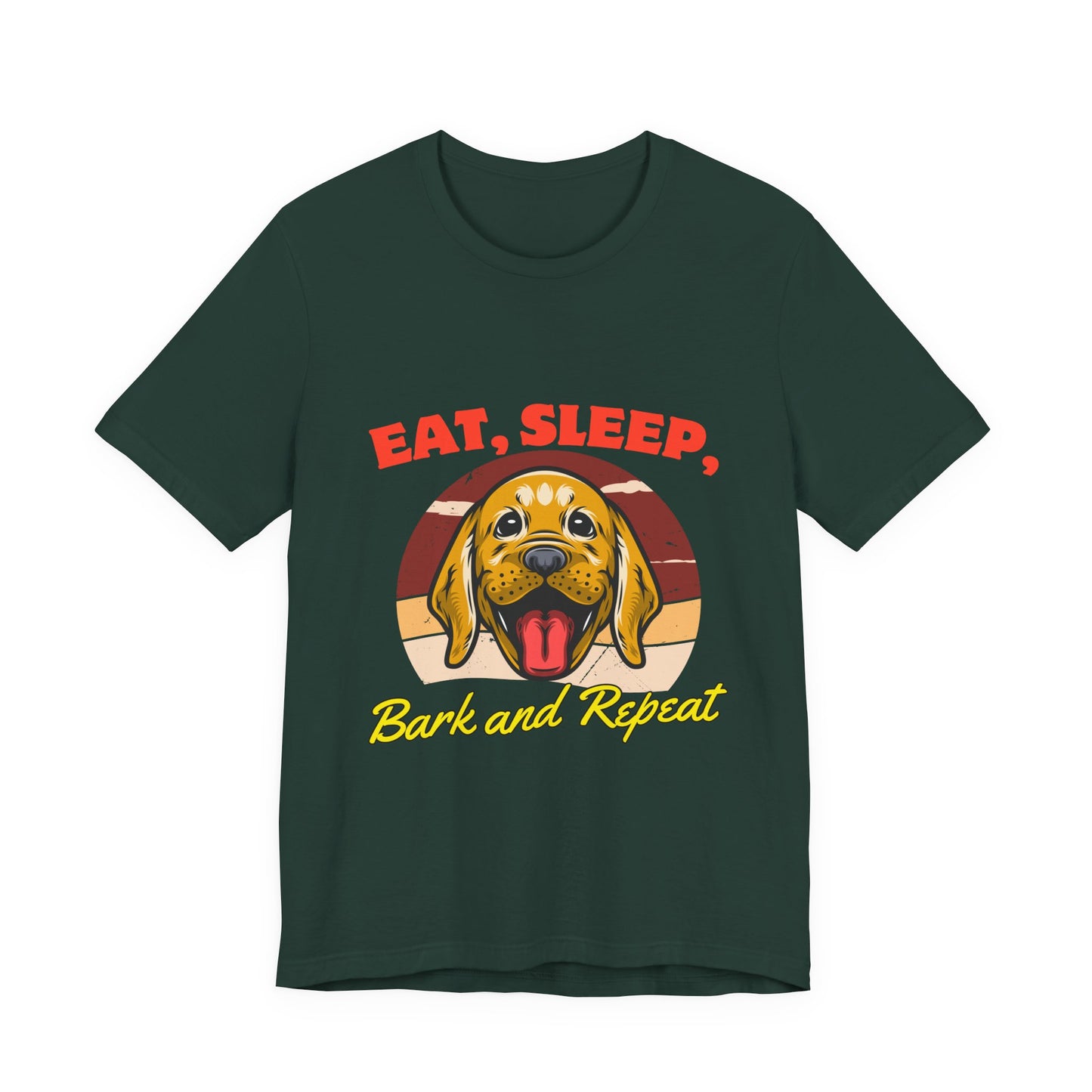 Dog Lover's Eat, Sleep, Bark Tee | Funny Pet T-Shirt, Gift for Dog Owners, Cute Canine Apparel, Dog Mom Shirt, Animal Lover Tops