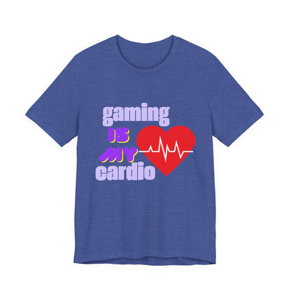 Gaming Is My Cardio Tee, Unisex T-Shirt, Gamer Shirt, Casual Wear, Perfect Gift for Gamers, Fun Graphic Tee