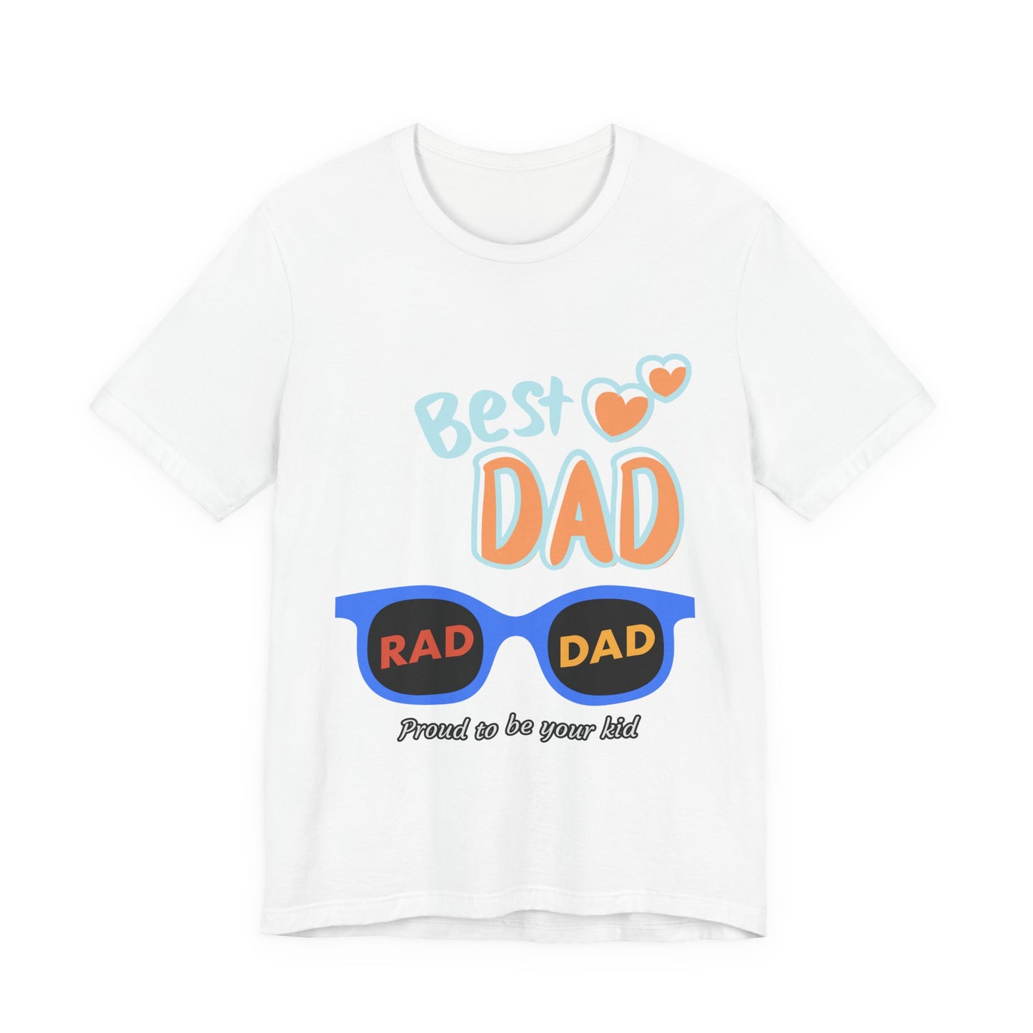 Best Dad Jersey Tee, Unisex T-Shirt, Father's Day Gift, Dad Humor Tee, Sunglasses Design Shirt, Proud to be Your Kid