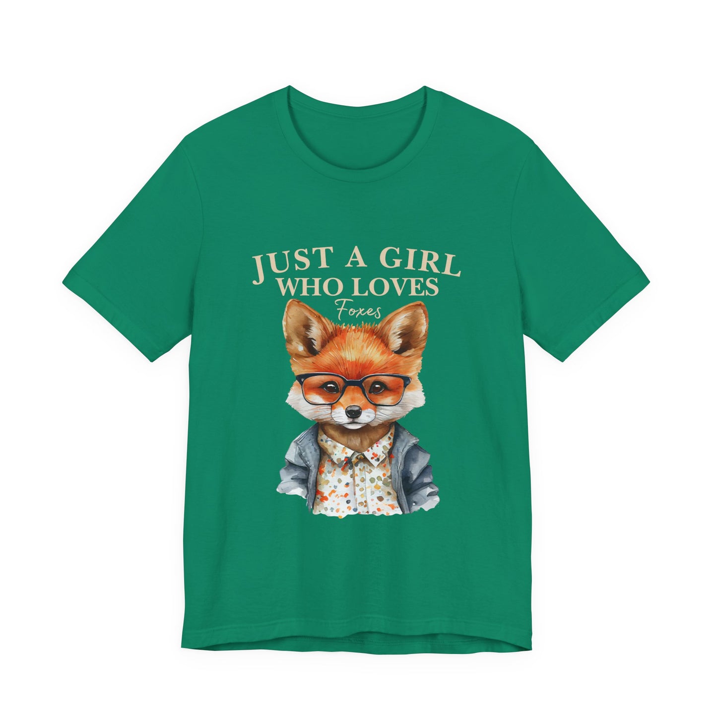 Cute Fox Graphic Tee for Animal Lovers, Fun Gift for Girls, Nature Lover Shirt, Animal Themed Apparel, Perfect for Casual Outings