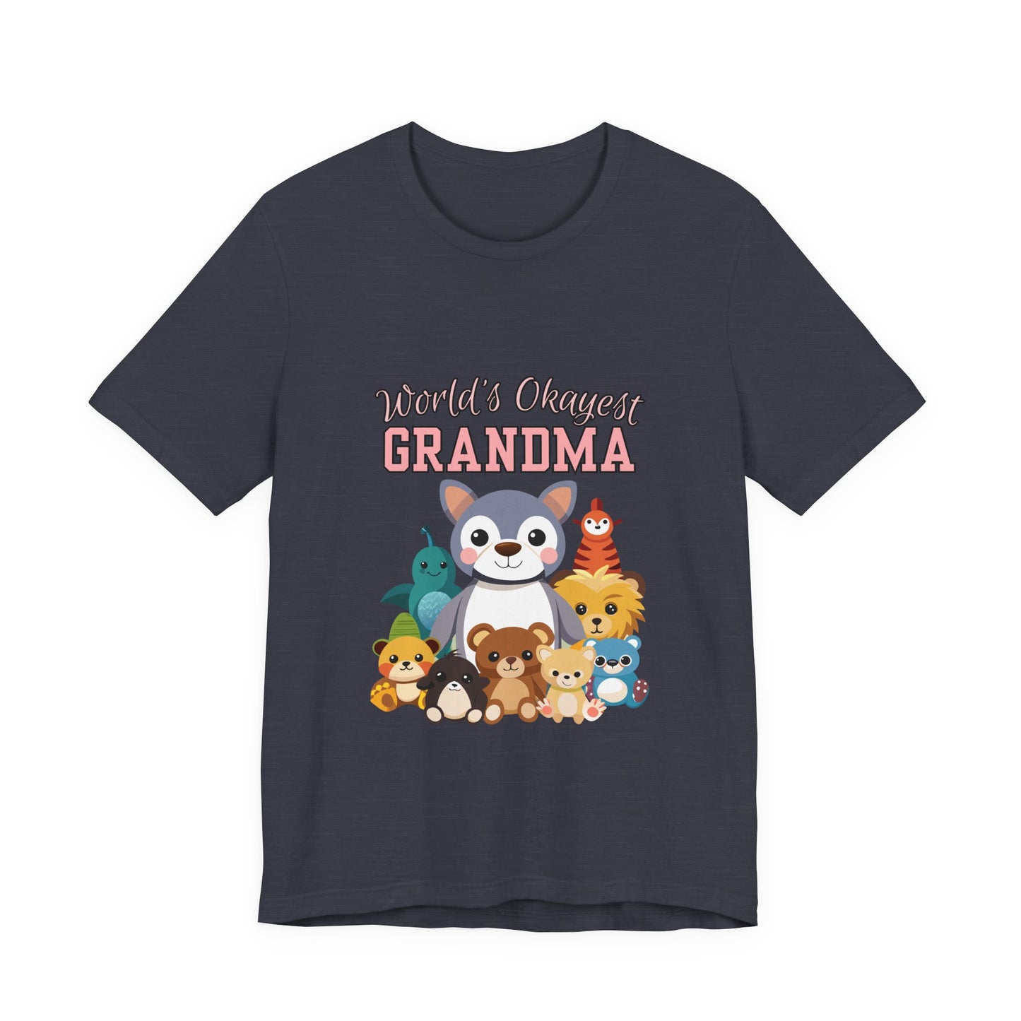 World's Okayest Grandma Tee, Cute Grandma Shirt, Animal Lover Gift, Funny Gift for Grandparents, Mother's Day Gift
