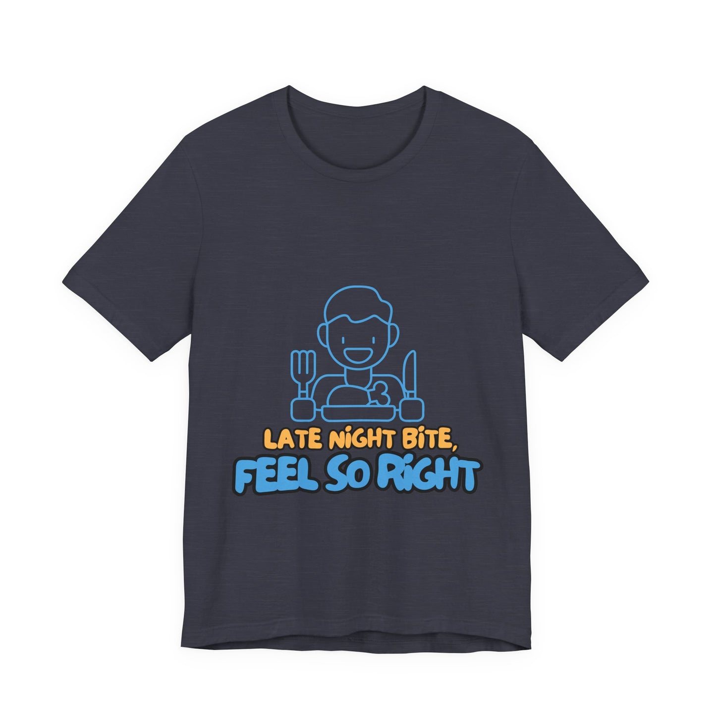 Late Night Bite Unisex Tee, Funny Foodie T-Shirt, Casual Dining Shirt, Gift for Food Lovers, Men’s/Female Tops