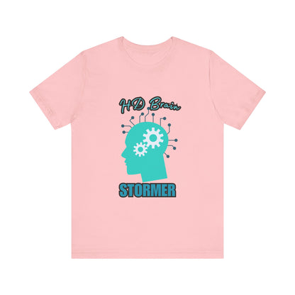 HD Brain Stormer Tee, Funny Unisex T-Shirt, Gift for Tech Lovers, Unique Geeky Apparel, Casual Brainstorming Shirt
