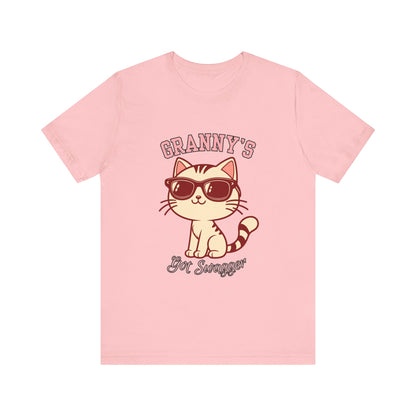 Cool Cat Grandma Tee | Fun Cat Shirt, Gifts for Cat Lovers, Quirky Quote Top, Cat Mom Gift, Casual Wear