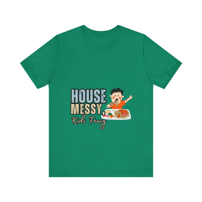 Messy House Kids Funny Tee, Unisex Short Sleeve Shirt, Family Humor Gift, Parenting Humor T-Shirt, Kids Mess T-Shirt