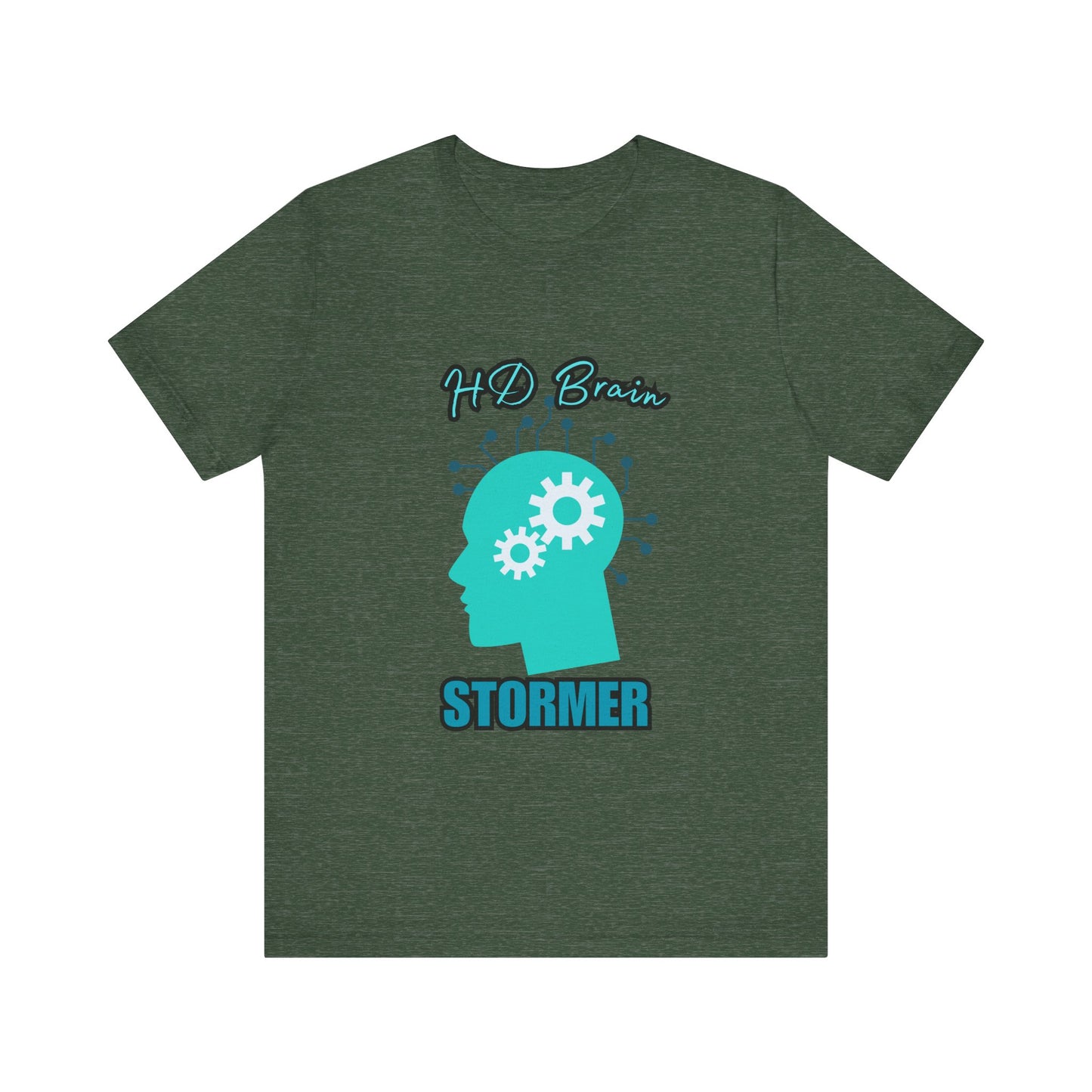 HD Brain Stormer Tee, Funny Unisex T-Shirt, Gift for Tech Lovers, Unique Geeky Apparel, Casual Brainstorming Shirt