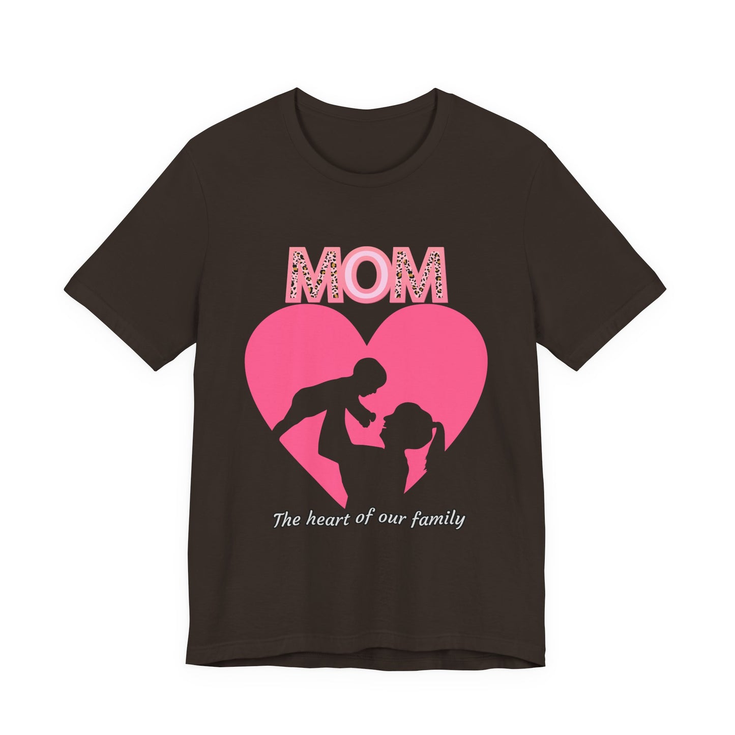 Mom Heart Unisex Tee | Gift for Mom, Mother's Day Shirt, Family Love T-Shirt, Heartwarming Apparel, Cute Mom Gift