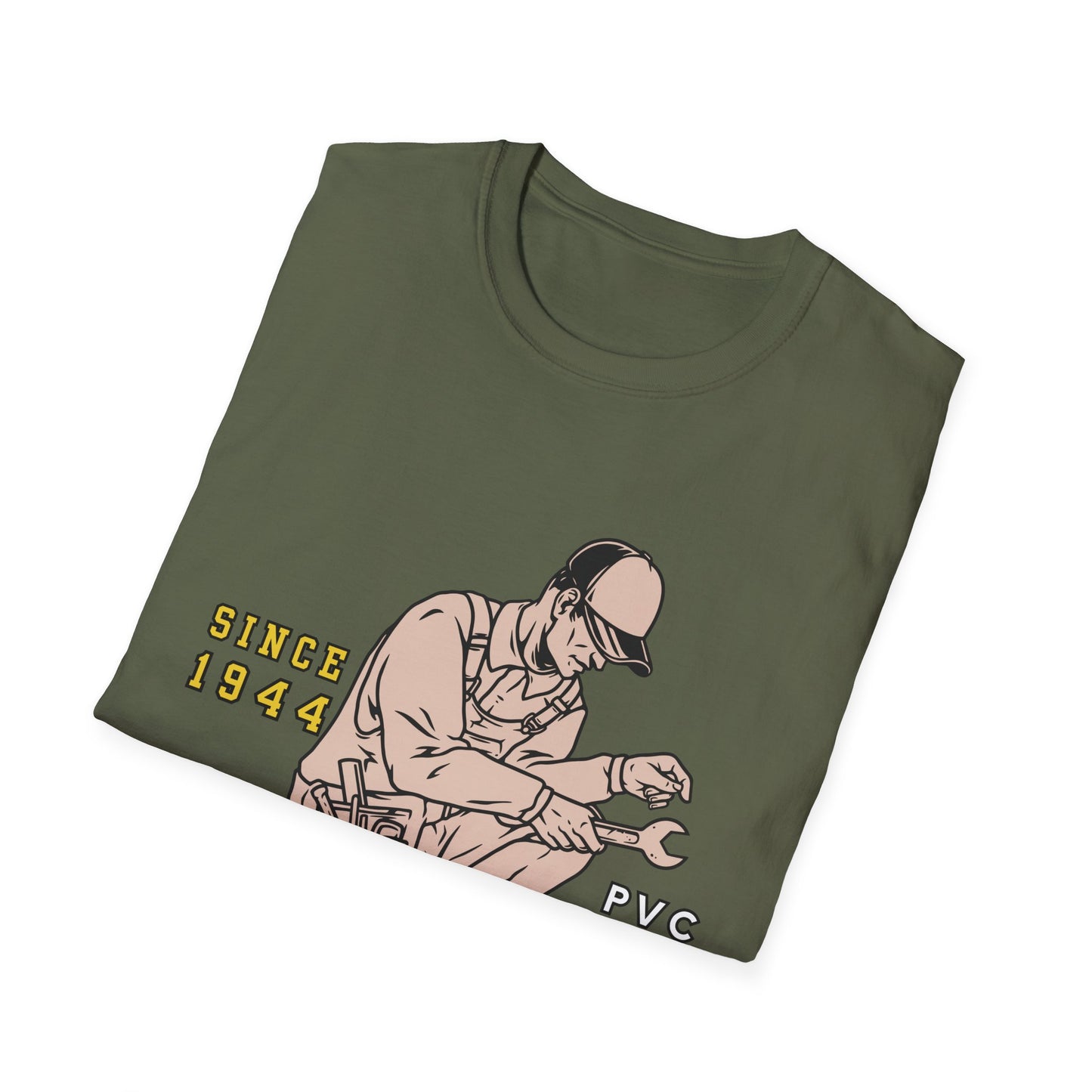 Vintage Plumber T-Shirt, Funny Plumbing Tee, Gift for Plumbers, Since 1944 Graphic Shirt, Unisex Softstyle Apparel