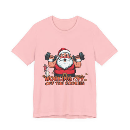 Unisex Tee Santa Funny Cookies Design T-Shirt