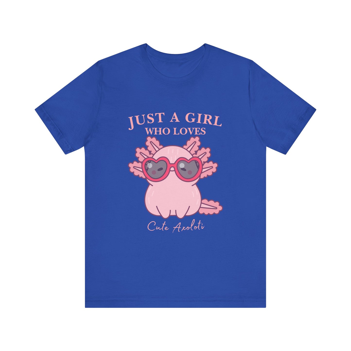 Cute Axolotl Tee for Girls, Just a Girl Who Loves, Unisex Jersey T-Shirt, Animal Lover Gift, Casual Summer Shirt, Adorable Graphic [...]