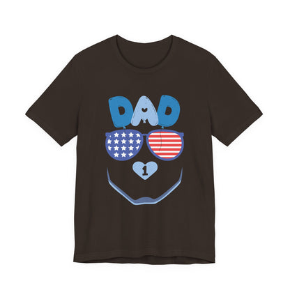 Patriotic Dad Tee, Father's Day Gift, USA Pride Shirt, Unisex Graphic T-Shirt, Summer Casual Wear