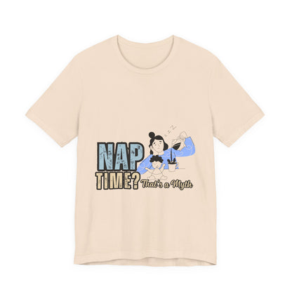 Nap Time Unisex Jersey Tee, Comfortable Short Sleeve Shirt for Nap Lovers, Gift for Nappers, Relaxation Tee, Sleepy Time Apparel