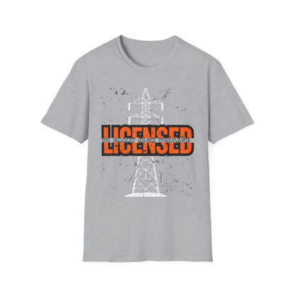 Licensed Electrician Vintage Style Unisex T-Shirt, Casual Wear, Graphic Tee for Everyday Use, Gift for Friends, Trendy Apparel