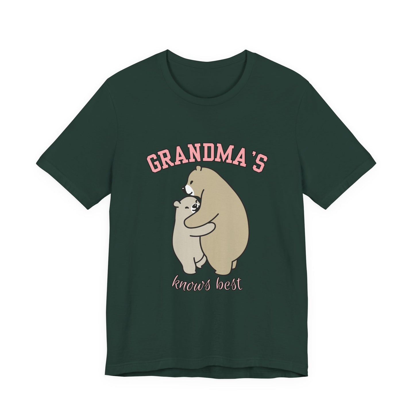 Grandma's Bears Unisex Short Sleeve Tee, Cute T-Shirt for Grandma, Gift for Grandparents, Birthday Gift, Family Matching Outfits