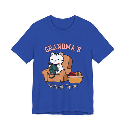 Grandma's Knitting Squad Tee - Comfy T-Shirt for Craft Lovers, Gift for Granny, Yarn Enthusiast, Knitting Club, Cozy Apparel