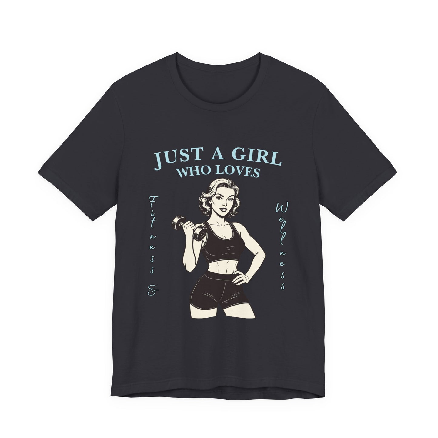 Fitness Lover's Unisex Tee - Perfect for Gym Buffs, Workout, Fitness Enthusiasts, Gift for Her, Casual Wear, Just A Girl Who Loves Fitness