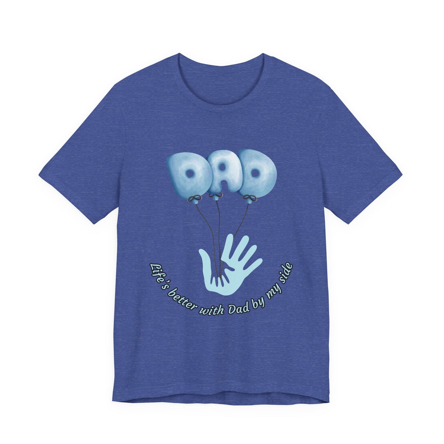 Dad Balloon Tee, Father’s Day Gift, Unisex T-Shirt, Birthday Present, Love for Dad, Family Celebration Apparel