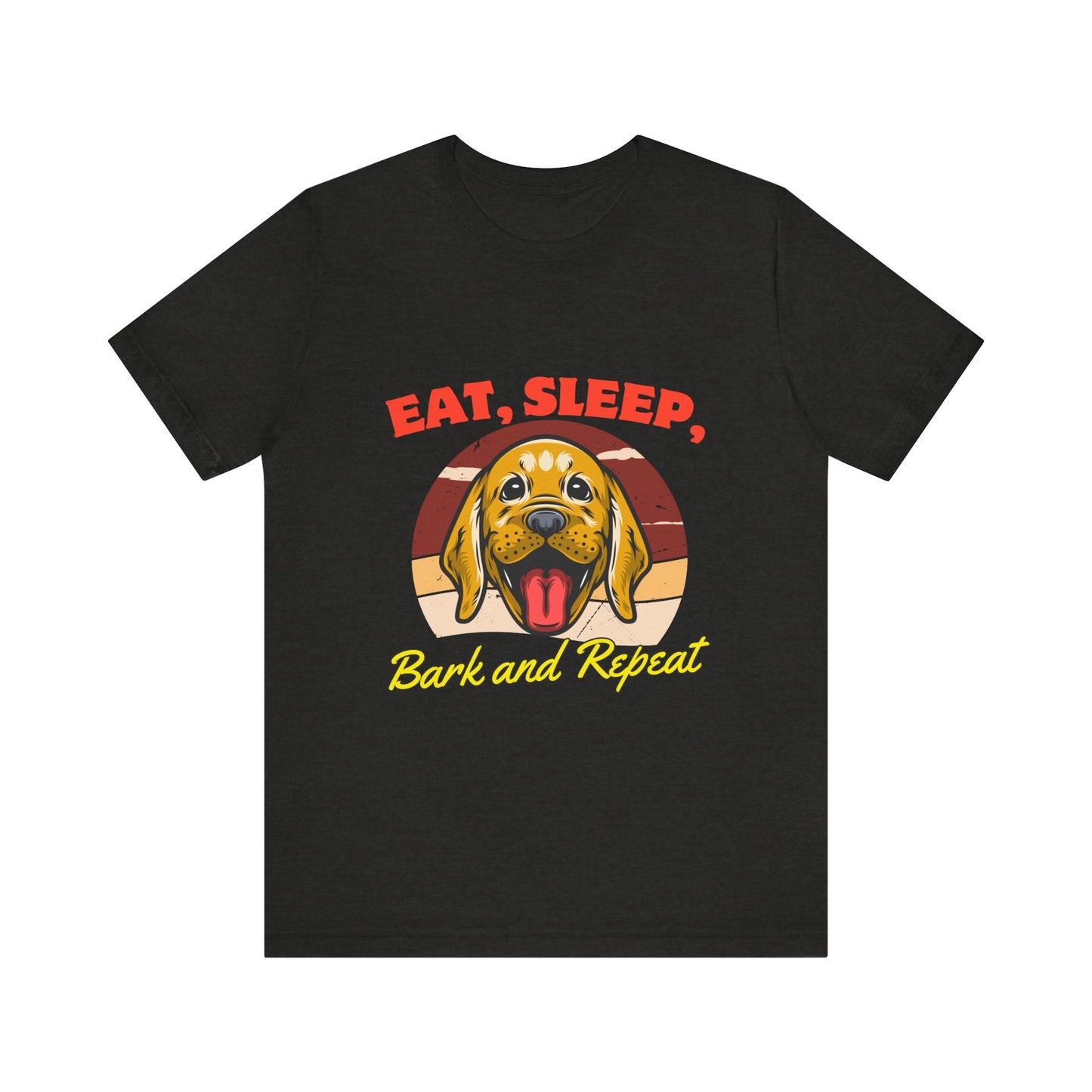 Dog Lover's Eat, Sleep, Bark Tee | Funny Pet T-Shirt, Gift for Dog Owners, Cute Canine Apparel, Dog Mom Shirt, Animal Lover Tops