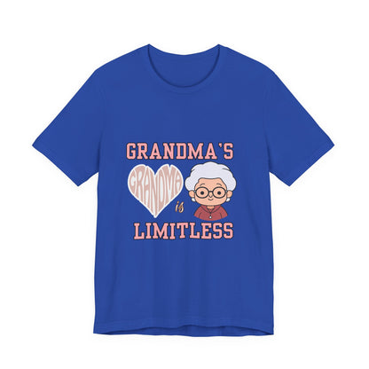 Grandma's Limitless Love Unisex Tee, Cute Grandmother Gift, Family Reunion Shirt, Mother's Day Tee, Comfortable Everyday Wear, [...]