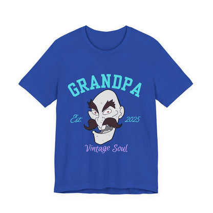 Grandpa Est 2025 Vintage Soul Tee, Funny Grandpa Gift, Unisex T-Shirt, Father's Day, Vintage Style, Gift for Grandpa