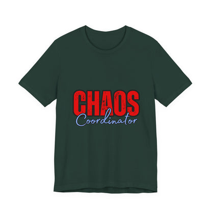 Chaos Coordinator Unisex Jersey Tee | Fun Everyday T-Shirt, Gift for Moms, Family Reunion Wear, Casual Style, Birthday Present