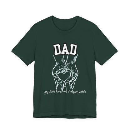 Heartfelt Dad's Love Tee, Gift for Dad, Unisex Tee with Heart Design, Birthday Gift, Casual Wear