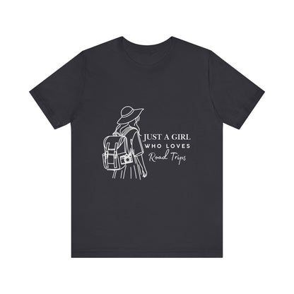 Adventure-Ready Tee for Girls | 'Just a Girl Who Loves Road Trips' | Travel Shirt, Vacation Outfit, Gift for Travelers, Summer [...]