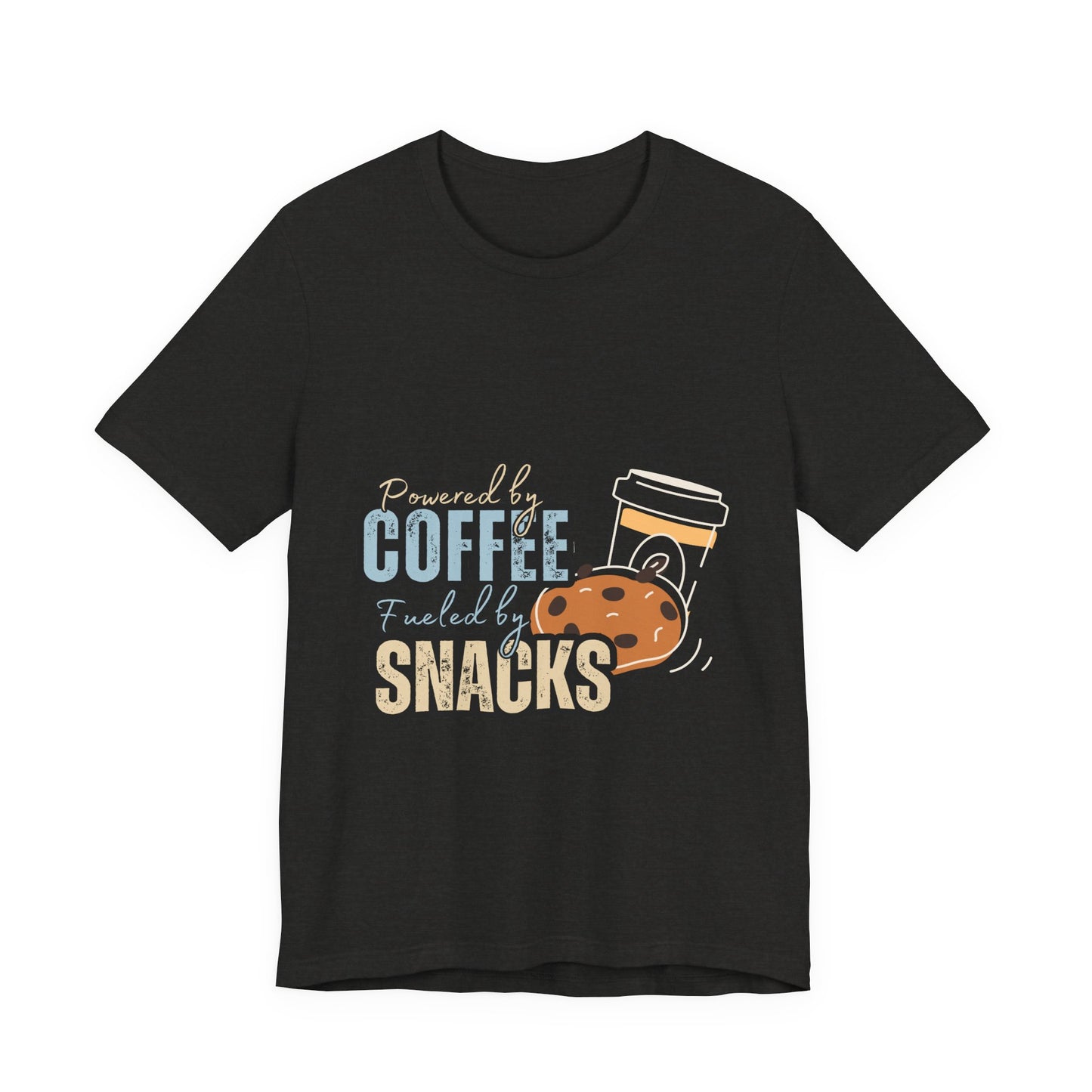 Coffee & Snacks Unisex Tee | Fun Graphic Shirt | Perfect for Coffee Lovers | Kitchen Gift | Foodie Apparel