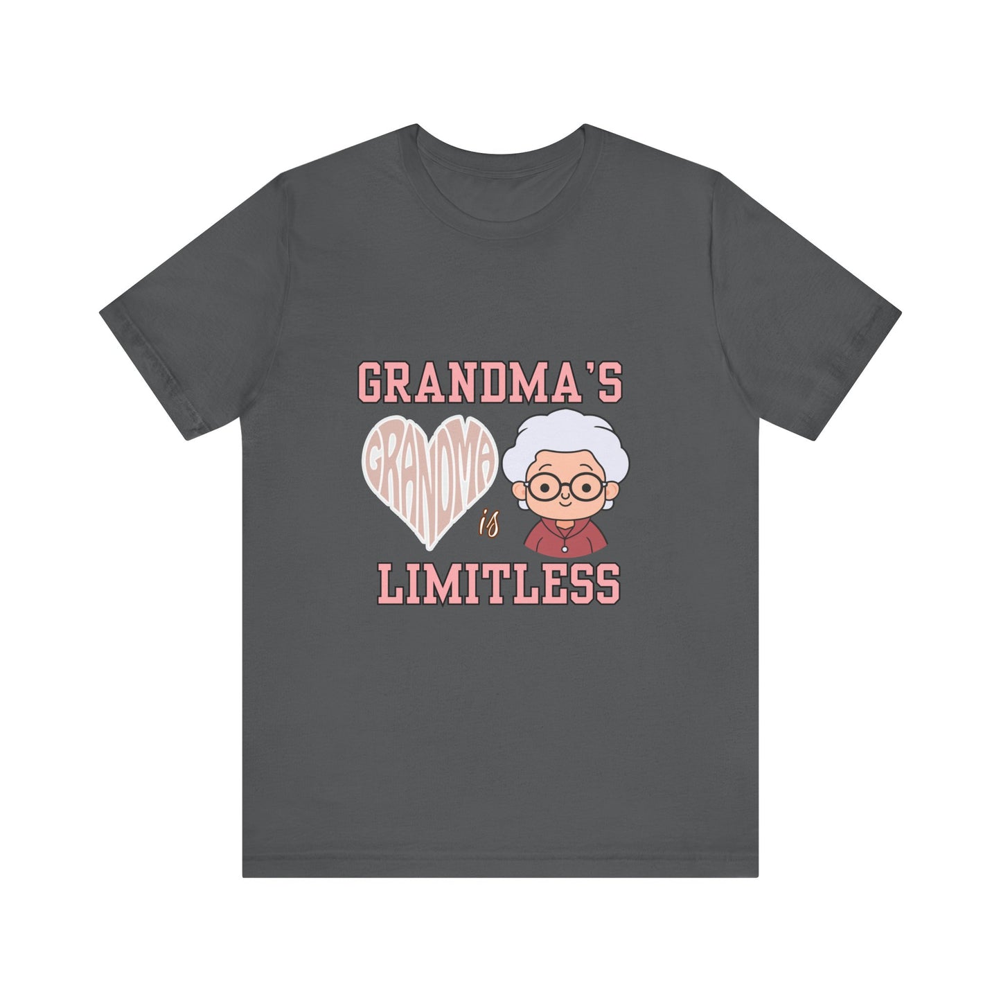 Grandma's Limitless Love Unisex Tee, Cute Grandmother Gift, Family Reunion Shirt, Mother's Day Tee, Comfortable Everyday Wear, [...]