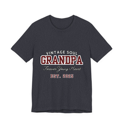 Vintage Soul Grandpa Tee | Perfect Gift for New Grandpas, Father's Day Present, Casual Wear, Family Gatherings, Comfortable Style