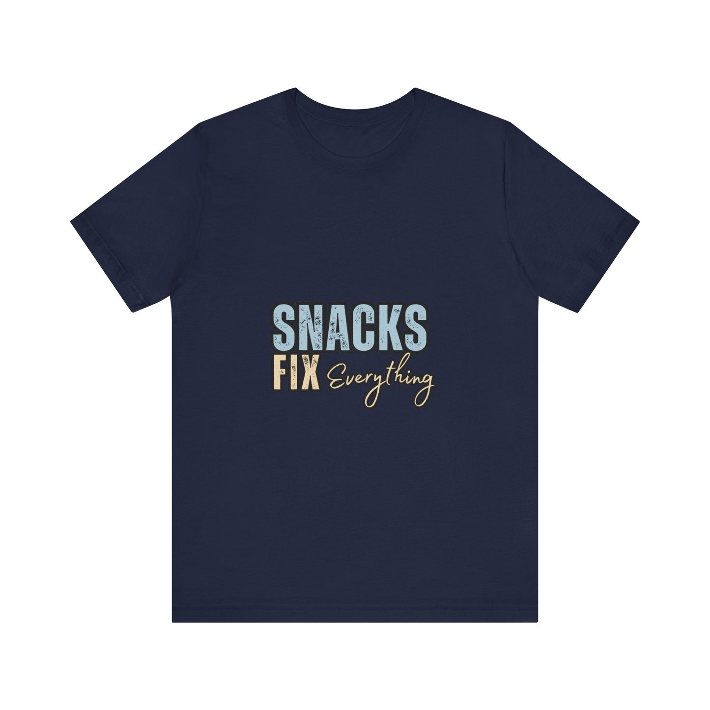 Funny Snack-Themed Unisex Tee, Ideal Gift for Food Lovers, Perfect for Casual Wear, Parties, or Movie Nights