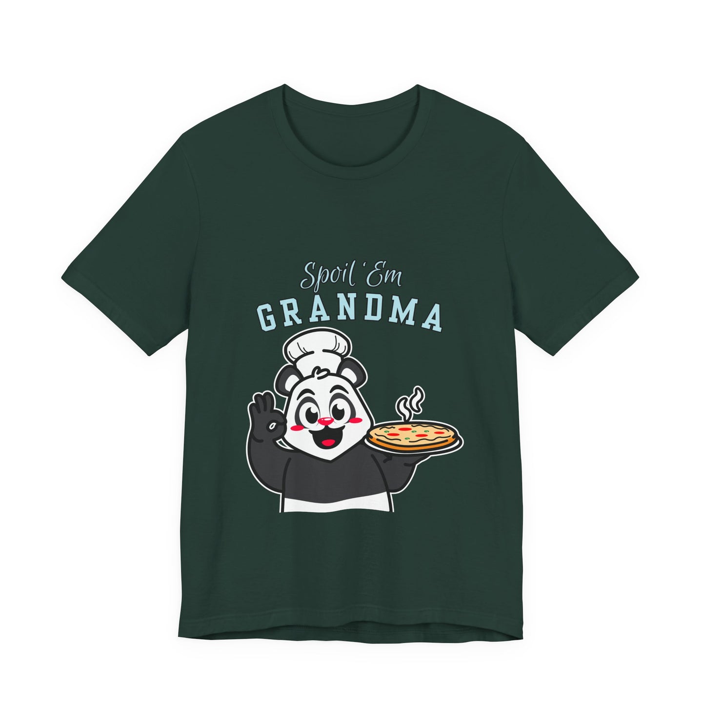 Cute Grandma Cooking Tee, Fun Family Gift, Unisex T-Shirt, Cute Chef Panda Design, Birthday, Mother's Day, Casual Wear