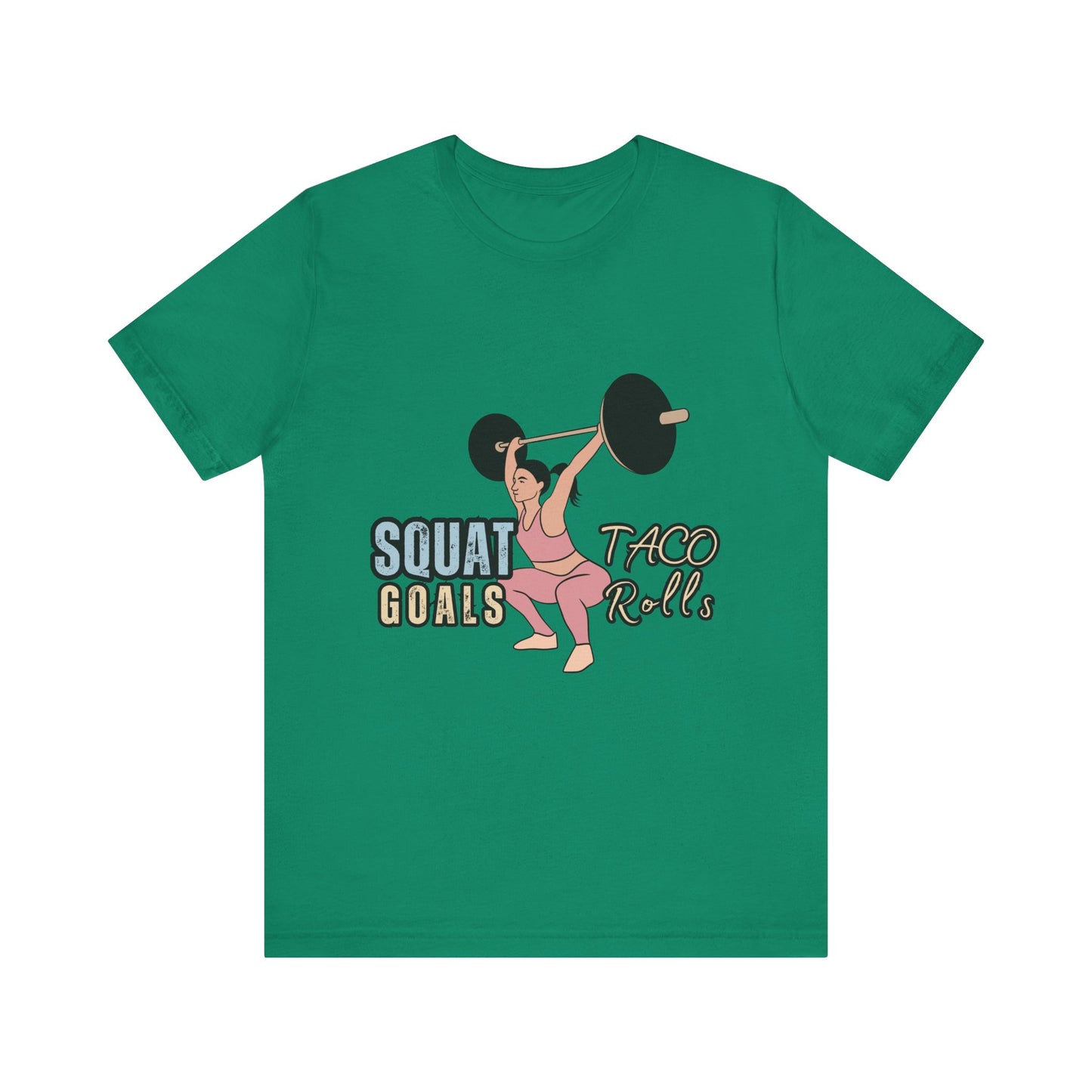 Squat Goals Unisex Jersey Tee, Funny Workout Shirt, Fitness Gift, Gym Apparel, Weightlifting Top, Motivational Tee