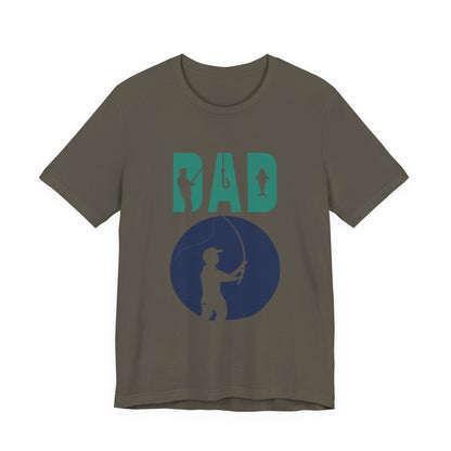 Fishing Dad Tee - Unisex Jersey Short Sleeve T-Shirt for Father's Day, Fishing Lover Gift, Dad's Birthday, Casual Wear, Gift for Him