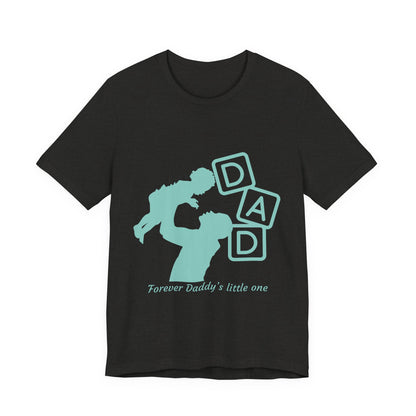 Dad and Child Love Tee, Father's Day Gift, Unisex Jersey T-Shirt, Family Bonding, Casual Wear, Forever Daddy's Little One