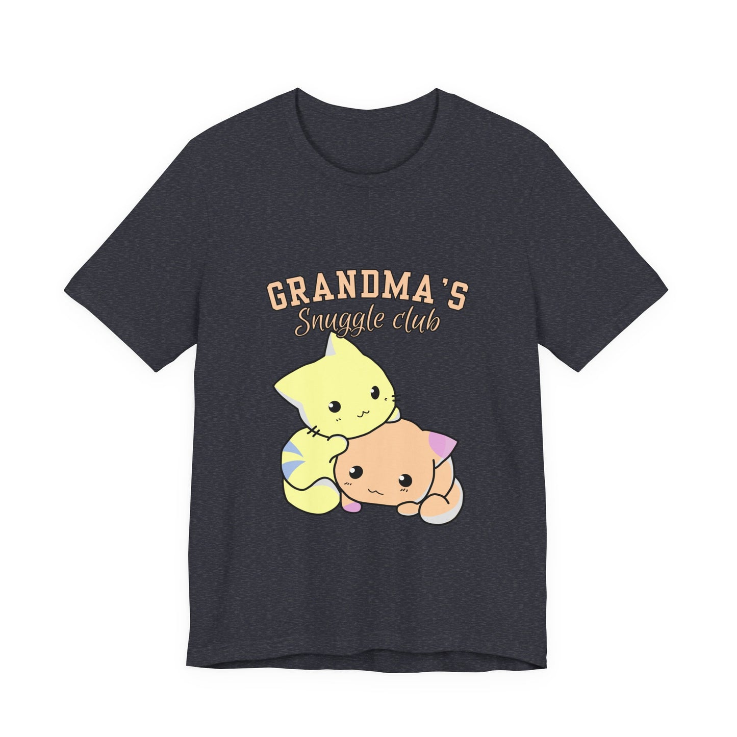 Grandma's Snuggle Club Tee, Cozy Gift for Grandma, Cute Cat Graphic Shirt, Family Gathering Outfit, Birthday Gift for Grandma