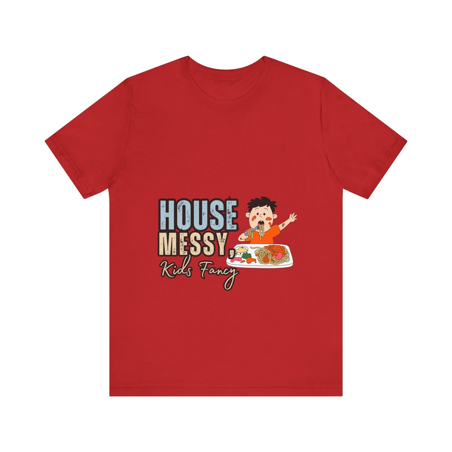 Messy House Kids Funny Tee, Unisex Short Sleeve Shirt, Family Humor Gift, Parenting Humor T-Shirt, Kids Mess T-Shirt