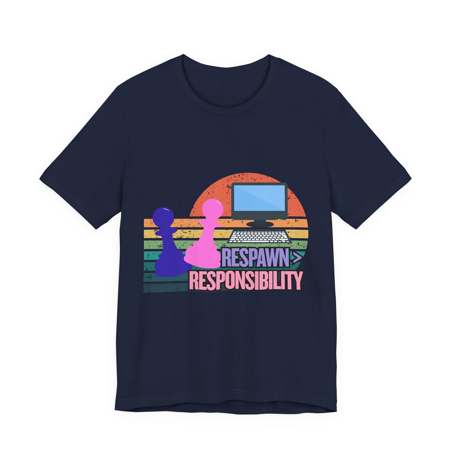 Retro Gaming Tee - Respawn Responsibility T-Shirt for Gamers, Unisex Short Sleeve Jersey, Fun Gift for Birthdays, Holidays, Casual [...]