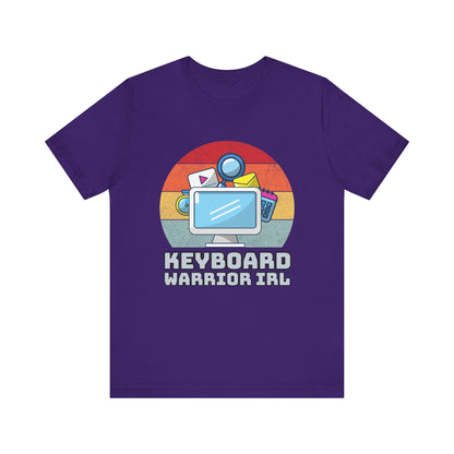 Playful Keyboard Warrior Tee, Gamer Shirt, Geek Fashion, Cute Coding Gift, Unisex Casual Tee, Retro Gaming Apparel