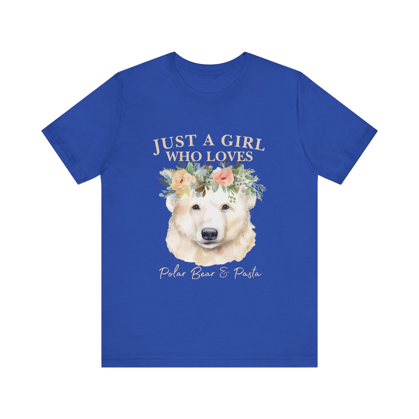 Just a Girl Who Loves Polar Bears Tee, Cute Animal Lover Gift, Nature Tee, Casual Wear, Eco-friendly Shirt, Pet Lover Apparel