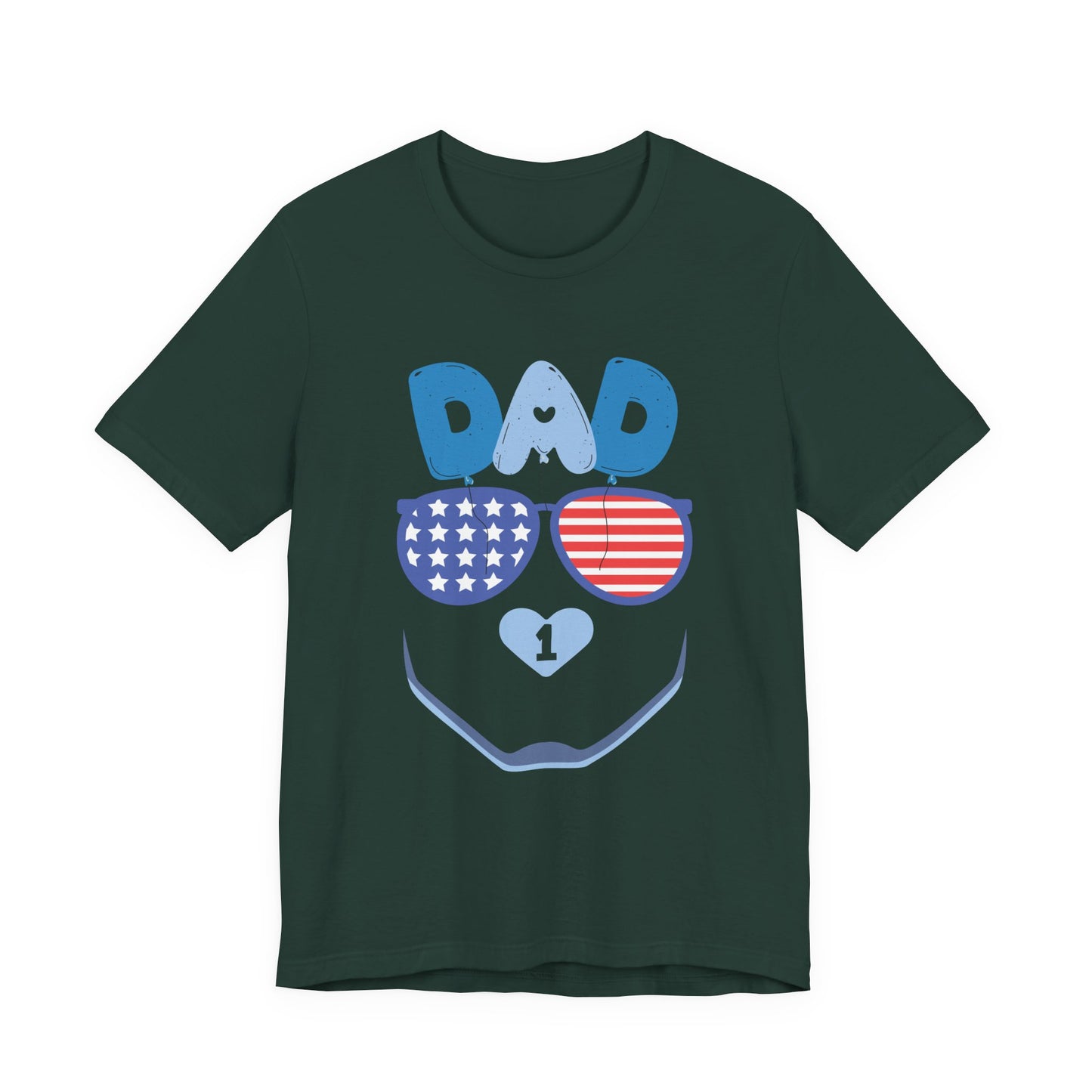Patriotic Dad Tee, Father's Day Gift, USA Pride Shirt, Unisex Graphic T-Shirt, Summer Casual Wear