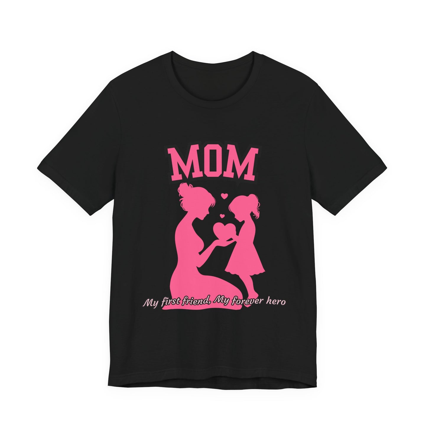 Mom and Daughter Love Tee | Unisex Jersey T-shirt for Mother's Day, Birthday Gift, Family Outing, Casual Wear, Heartwarming Gift
