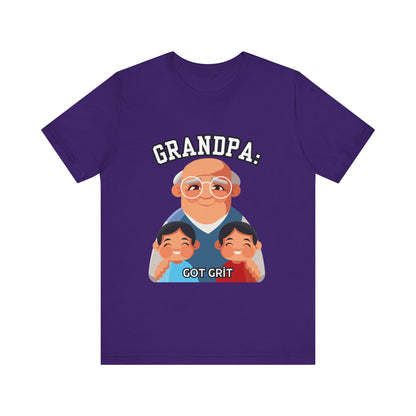 Grandpa Got Grit Tee, Funny Grandpa Shirt, Father's Day Gift, Family Reunion T-Shirt, Cute Gift for Grandpas, Unisex Graphic Tee