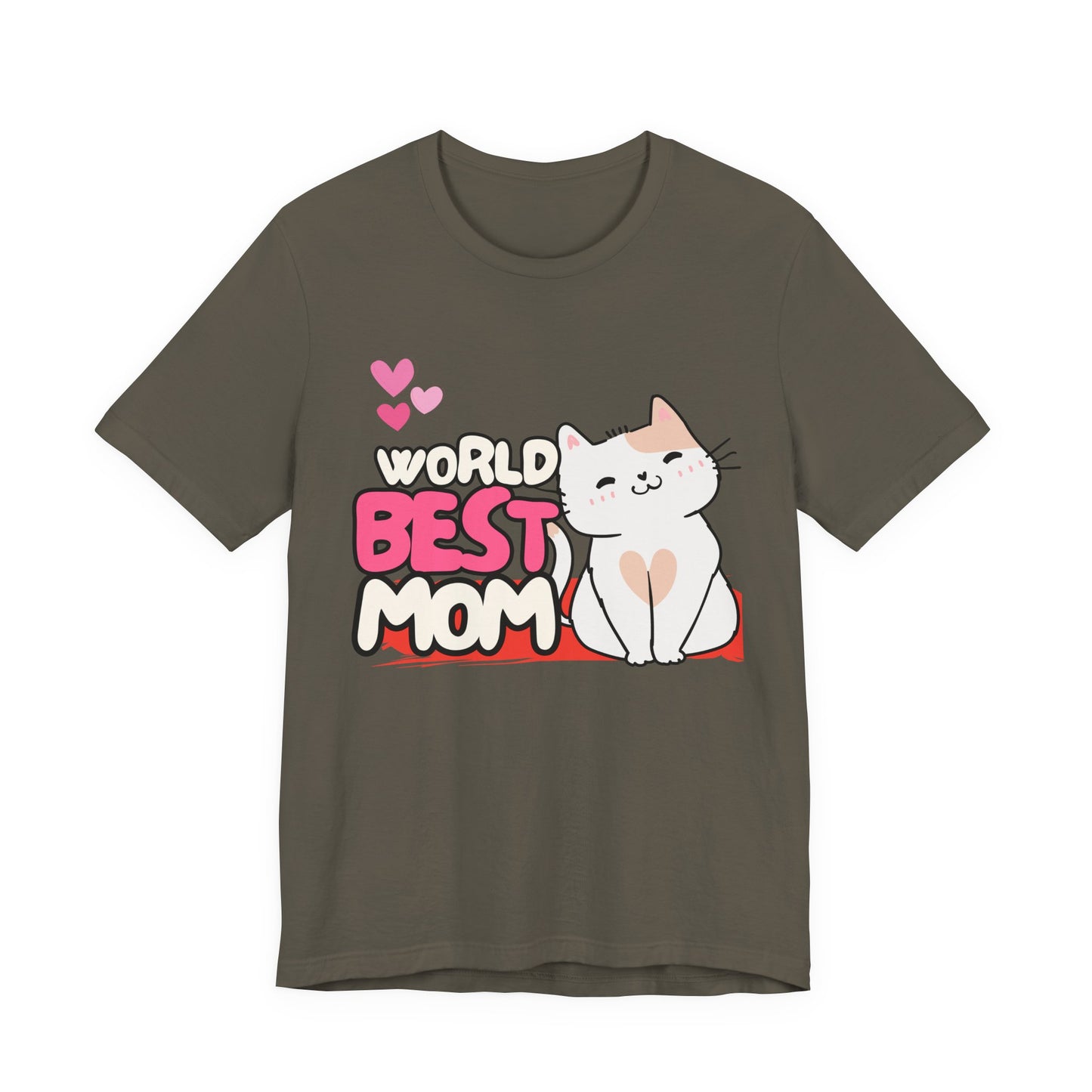 World's Best Mom Kitty Cat Tee, Unisex T-Shirt for Cat Lovers, Mother's Day Gift, Casual Wear, Kids and Moms Matching Shirts, Cute Pet Lover [...]