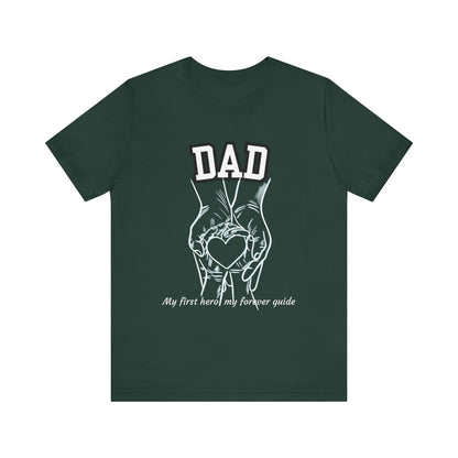 Heartfelt Dad's Love Tee, Gift for Dad, Unisex Tee with Heart Design, Birthday Gift, Casual Wear