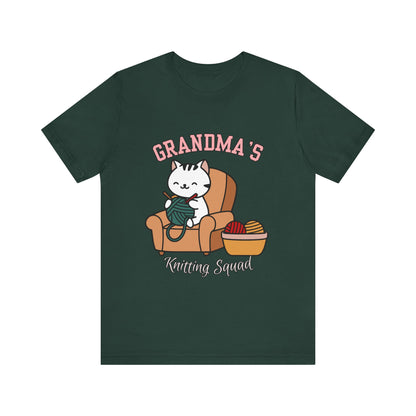 Grandma's Knitting Squad Tee - Comfy T-Shirt for Craft Lovers, Gift for Granny, Yarn Enthusiast, Knitting Club, Cozy Apparel