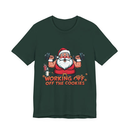 Unisex Tee Santa Funny Cookies Design T-Shirt